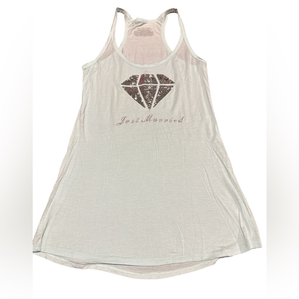 Victoria Secret Just Married top Sleeveless Color‎ Light blue women's Size L
